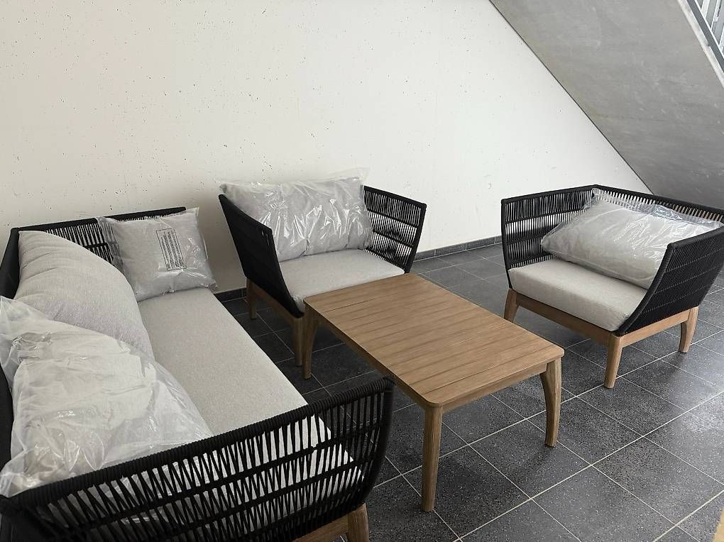 Sedie a sdraio: Neue Lounge Eukalyptus Holz/Schnur – Usato da Würenlingen venduto da Marcello1234 3