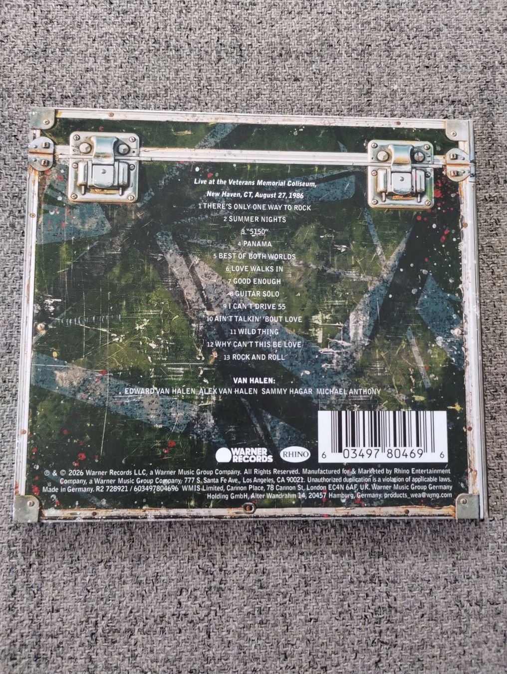 CD: Van Halen " Live in New Haven 1986" digipack – Nuovo (secondo la descrizione) da Lausanne venduto da Martinucci 1