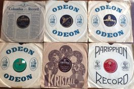 Schellackplatten Konvolut diverse Marken gebraucht