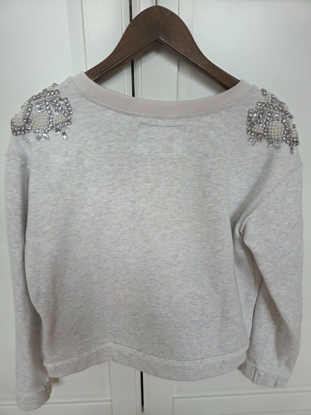 Pullover & Sweatshirts: Light grey pullover, cotton - S – Gebraucht aus Zug von Bibibo 1