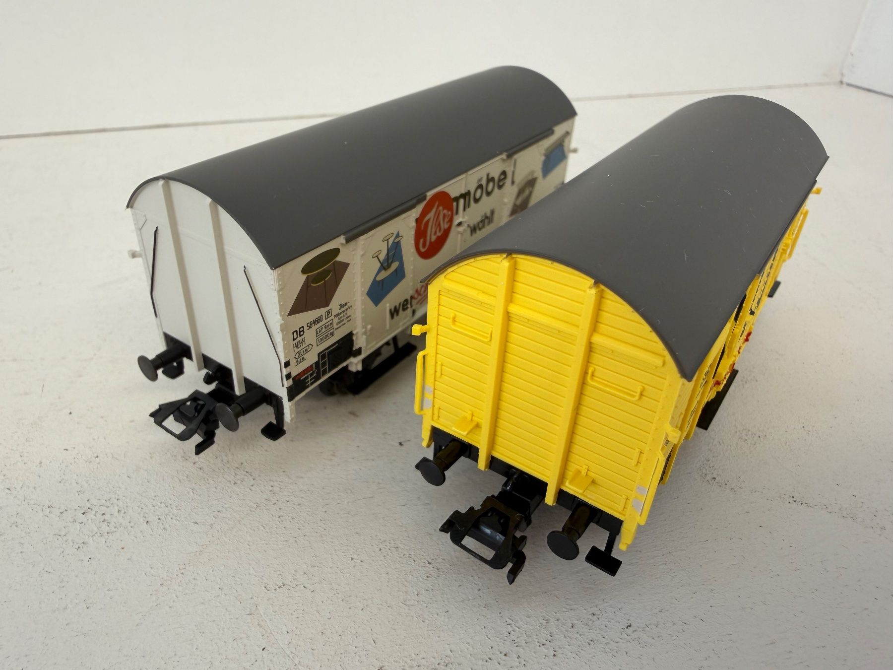 Märklin Modellini di ferrovie: Märklin 48160 + 48165 Güterwagen 2er Set der DB – Usato da Büsserach venduto da ModellbahnDepot 4