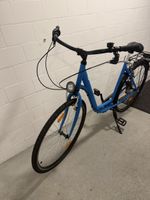 Citybike Velo blau Damenrad mit Gepäckträger gebraucht
