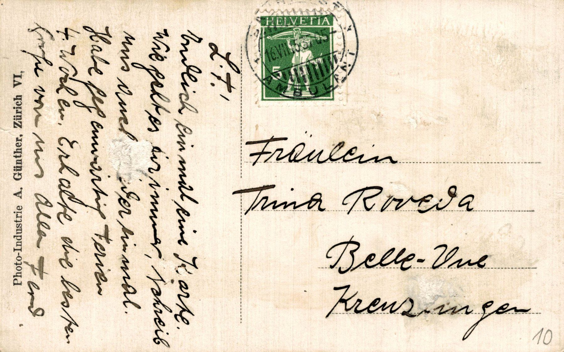 Cartoline postali: Herrschaftshaus mit Kindermädchen und Kindern – Usato da Bronschhofen venduto da Astore 1