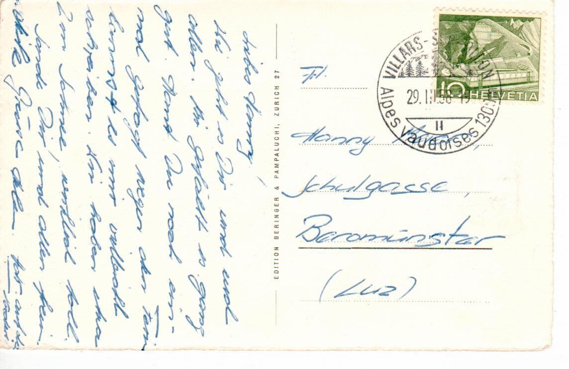 Cartoline postali: Bretaye s/Villars – Usato da Wolhusen venduto da Curver9 1