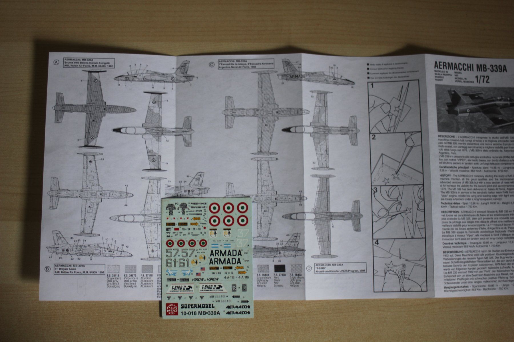 Modellbausätze & Standmodelle: Modell 1:72 - Aermacchi MB-339 von Supermodel – Neu (gemäss Beschreibung) aus Koppigen von F4Fan 3