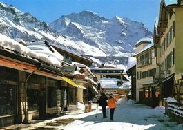WENGEN Conditorei Graf - Skifahrer