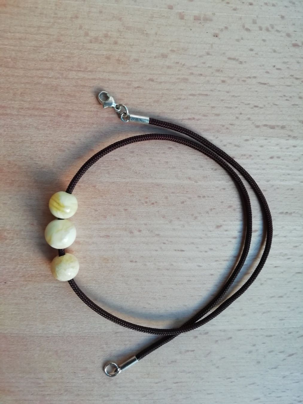 Catenine: Choker 40.5 cm mit Bernsteinen und Silberverschluss – Nuovo e nell'imballaggio originale da Basel venduto da Thymia 4