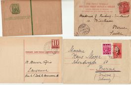 091 WELT, 8 GS (Ganzsachen) Briefe + Karten + gebraucht + **