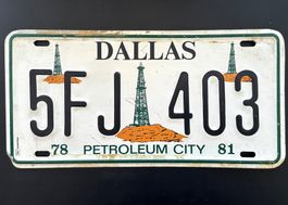 Autonummer Dallas 1978 1981