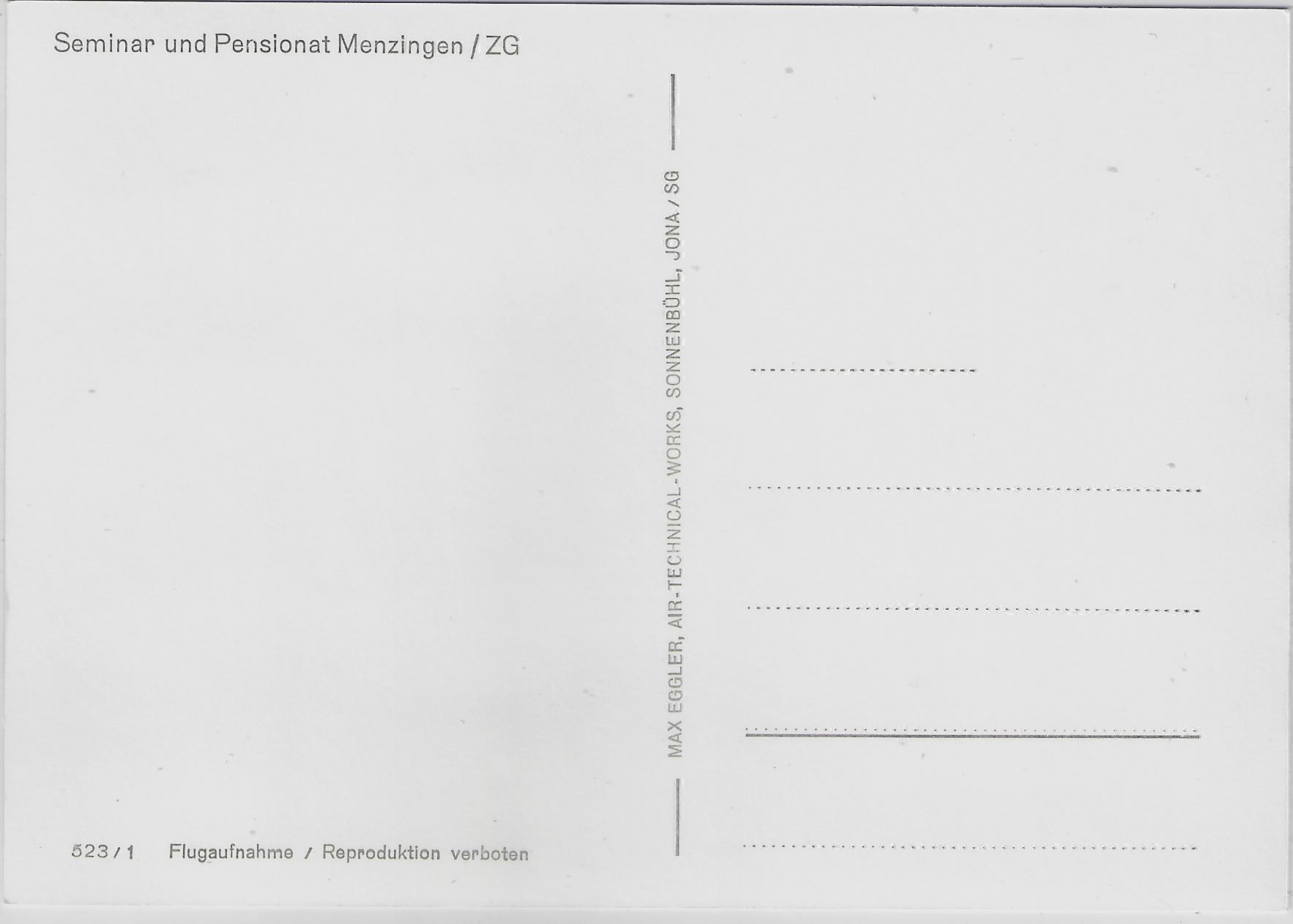 Cartoline postali: Flugaufnahme Seminar & Pensionat – Antico da Ettingen venduto da Kartenplanet 1
