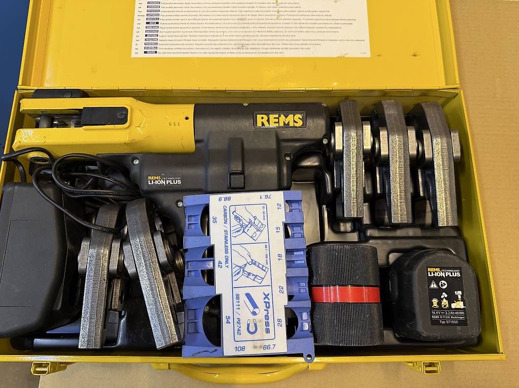 Rems Tutti gli attrezzi: Top REMS Akku-Press Set R220 – Usato da Necker venduto da liq24 1