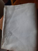 Ancienne NAPPE, en LIN. Avec MONOGRAMME