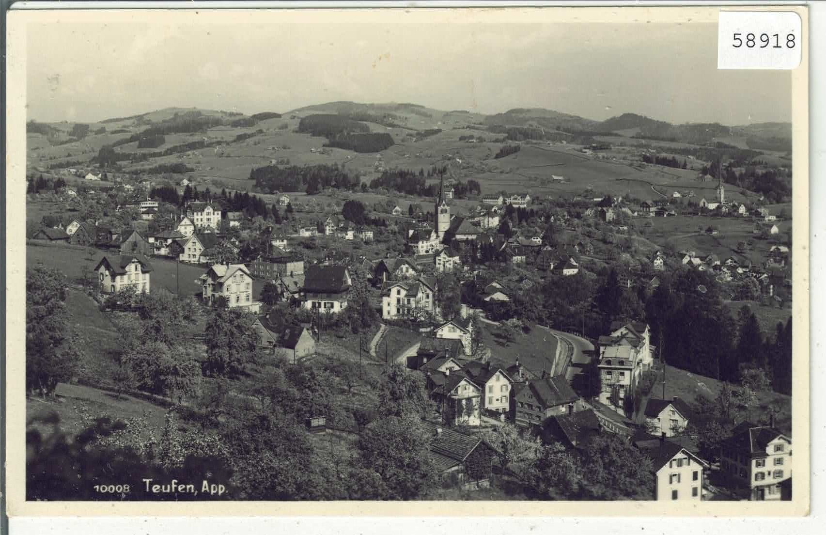 Cartoline postali: Teufen - Generalansicht – Usato da Ettingen venduto da Kartenplanet