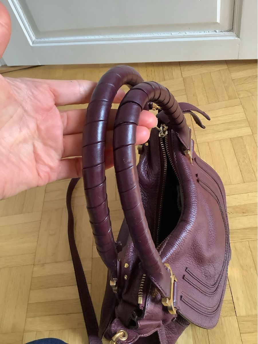 Chloé Taschen für Damen: Chloé Marcie Medium genarbtes Leder mit Umhängebändel – Gebraucht aus Stäfa von loveforeverlove 4