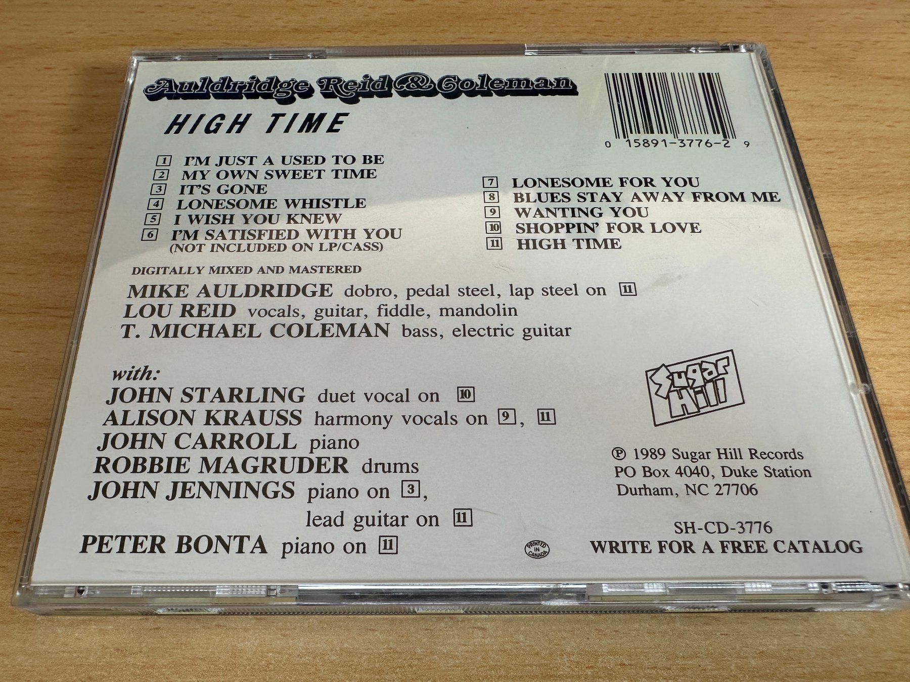 CDs: Auldridge, Reid & Coleman – High Time – D'occasion à Rikon im Tösstal par Alpenmutz 1