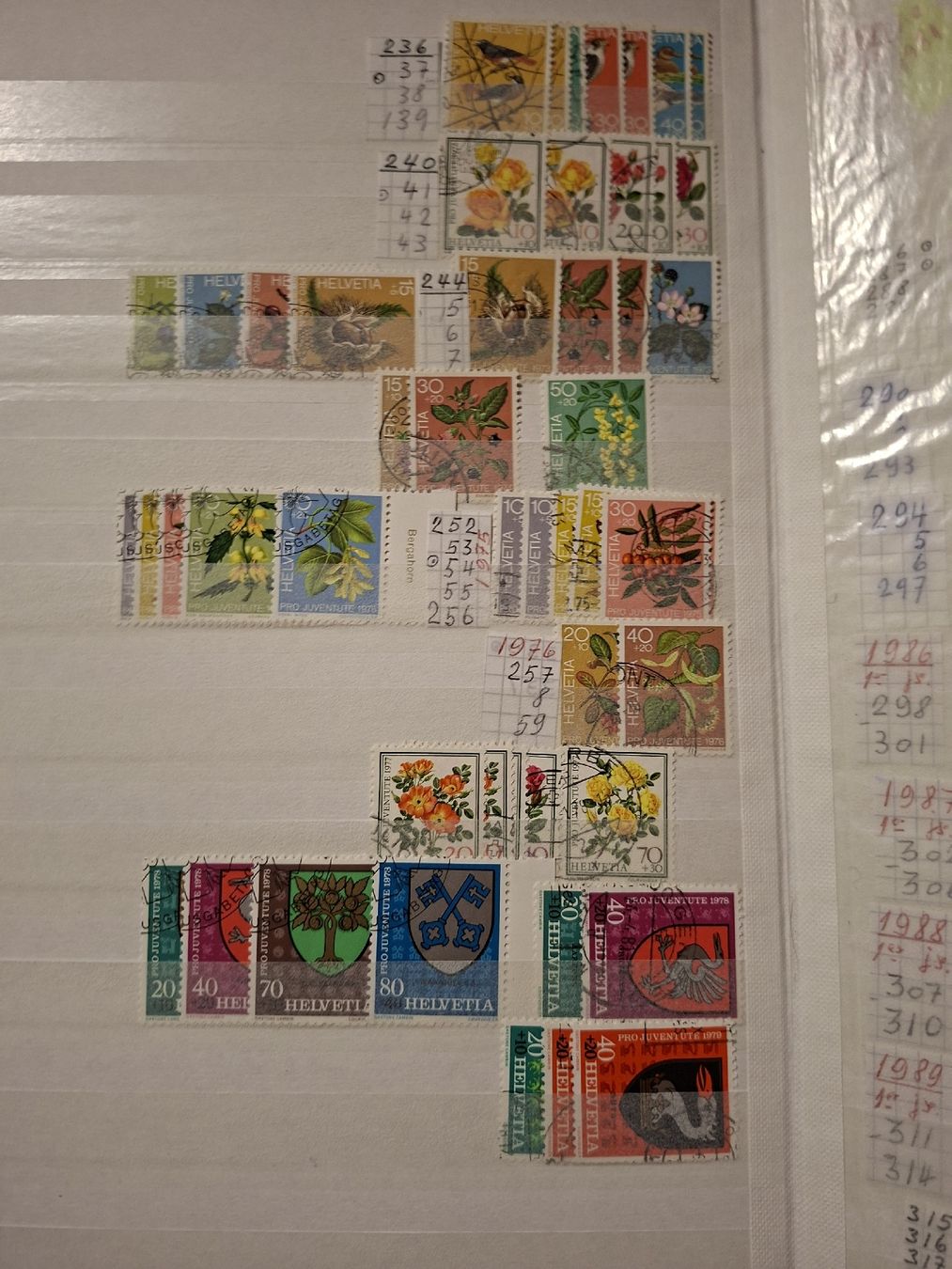 Tutti i francobolli: Pro Juventute Sammlung Dubletten 1946 - 2003 – Usato da Balgach venduto da SIMEON27 3