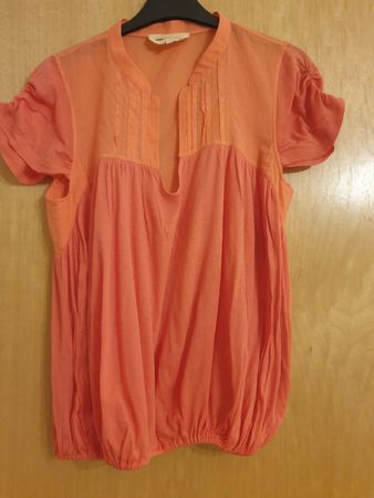 Blouse Vanessa Bruno, 36, orange, 70%coton, 100%soie