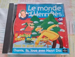 Cd Le monde d'Henri Dès - Il neige dans mon jardin , le bon 