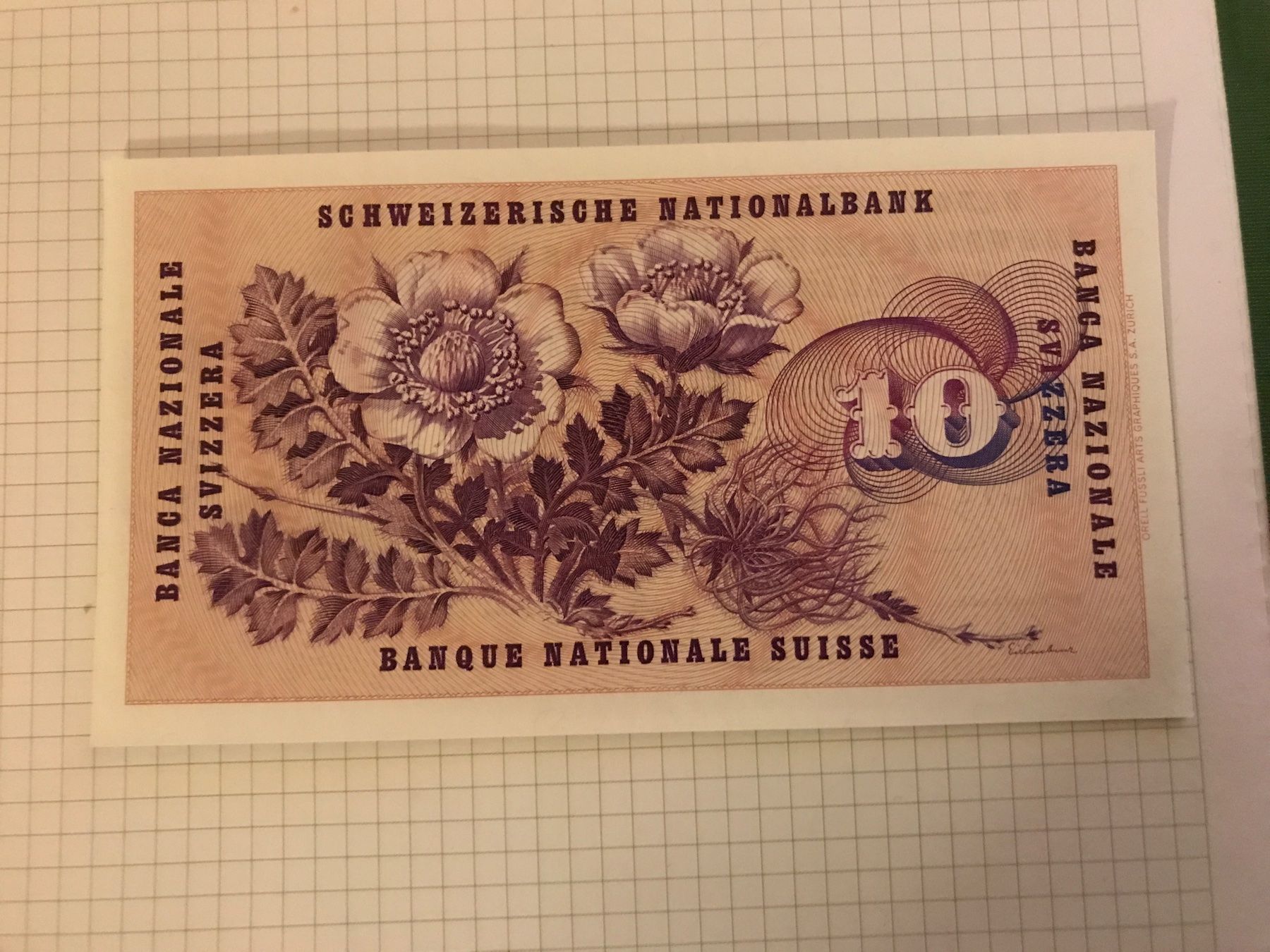 Banconote: 2 schöne 10 Franken Banknoten – Usato da St. Gallen venduto da Setin 3