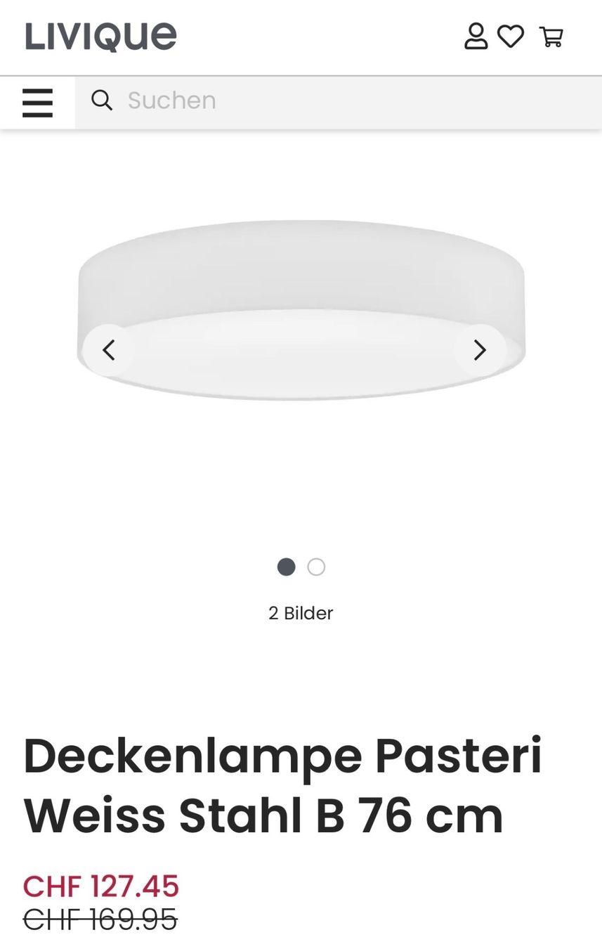 Eglo Lampadari & plafoniere: Eglo Deckenlampe Neu – Usato da Adliswil venduto da Misterdamasceno