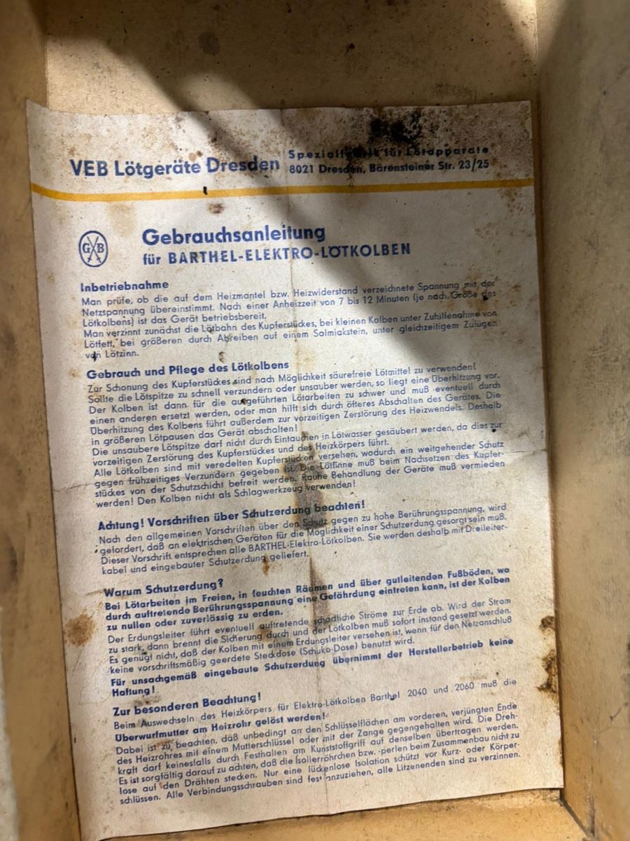 Tutti gli attrezzi: Lötkolben – Usato da Mörschwil venduto da tweety9402 5