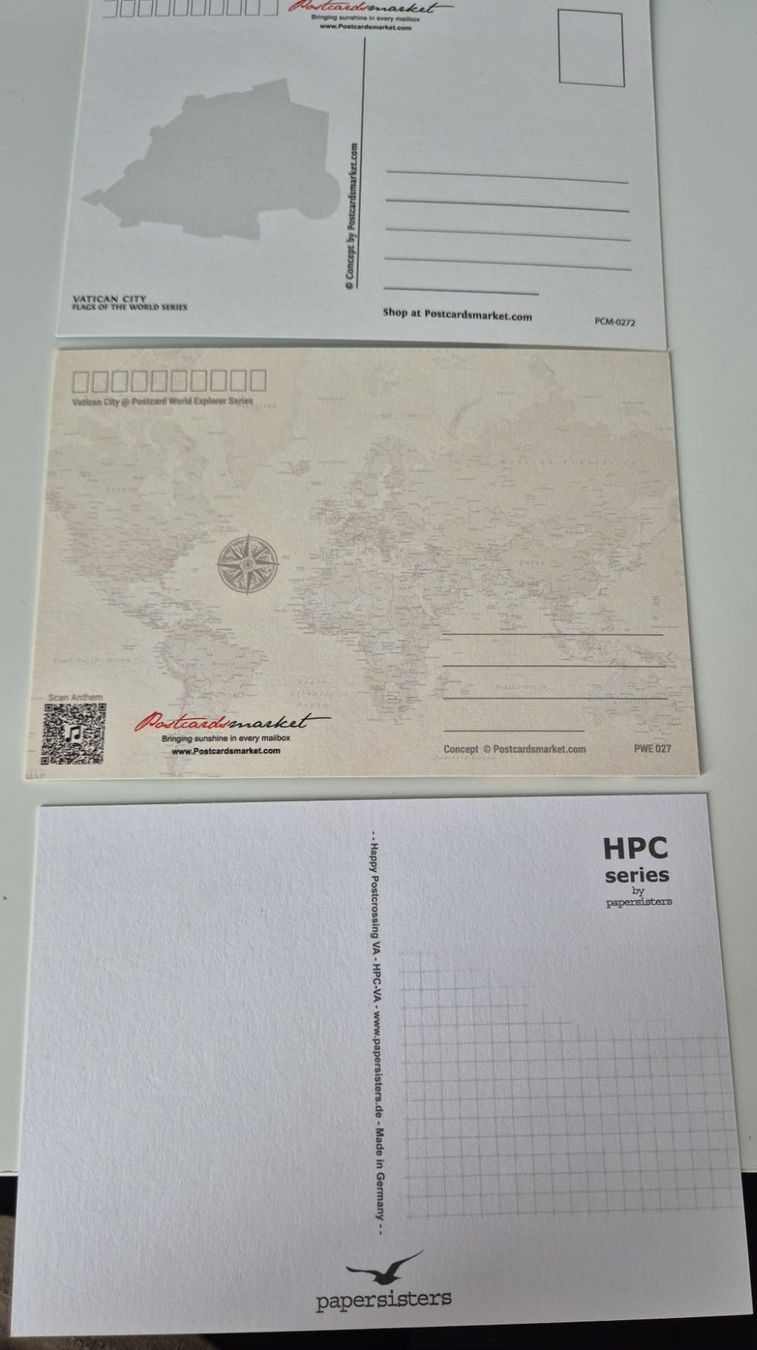 Cartoline postali: 3 Postkarten von Vatican City fabrikneu – Nuovo (secondo la descrizione) da Künten venduto da cibo4 1
