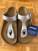 Birkenstock Gizeh, gris argenté, taille 37, NEUVES