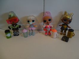 4 L.O.L. Surprise Puppen mit Zubehör (Glitter Disco)