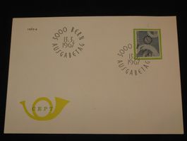 Werbemarken Europa FDC 1967 Nr. 448 "Zahnräder"