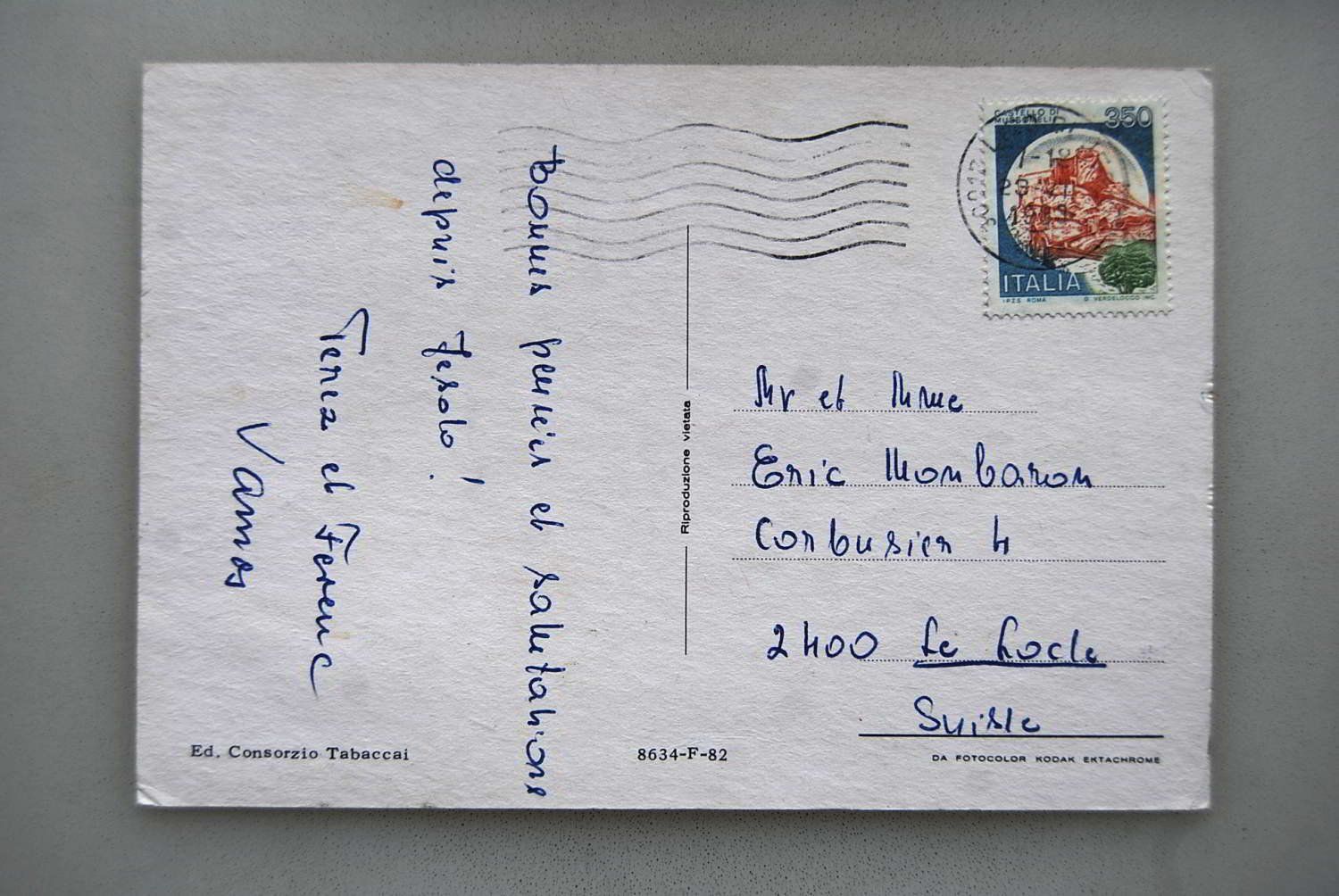 Cartoline postali: AK Lido di Jesolo 1983? – Usato da Rüfenacht BE venduto da Toro06 1
