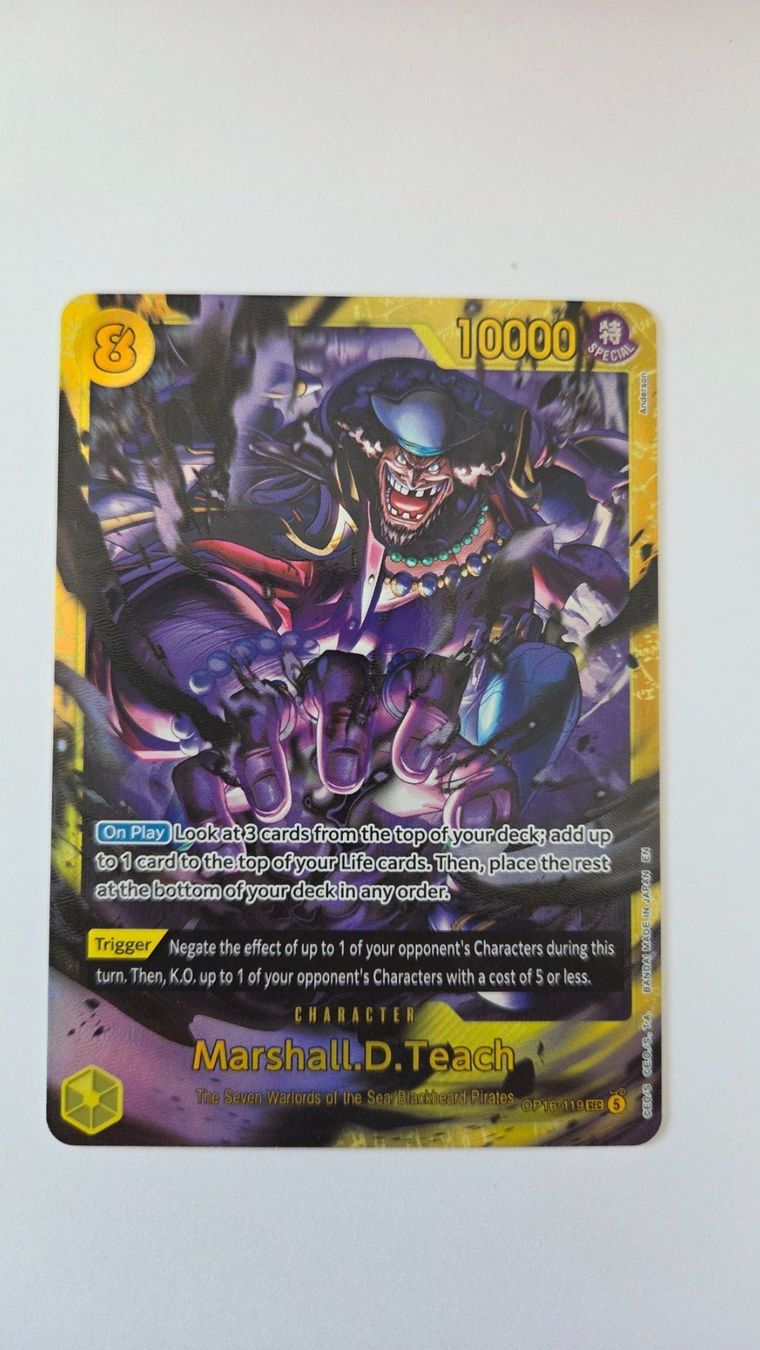 Bandai Carte collezionabili: One Piece card Teach OP16-119 – Nuovo (secondo la descrizione) da Préverenges venduto da kudi09 1