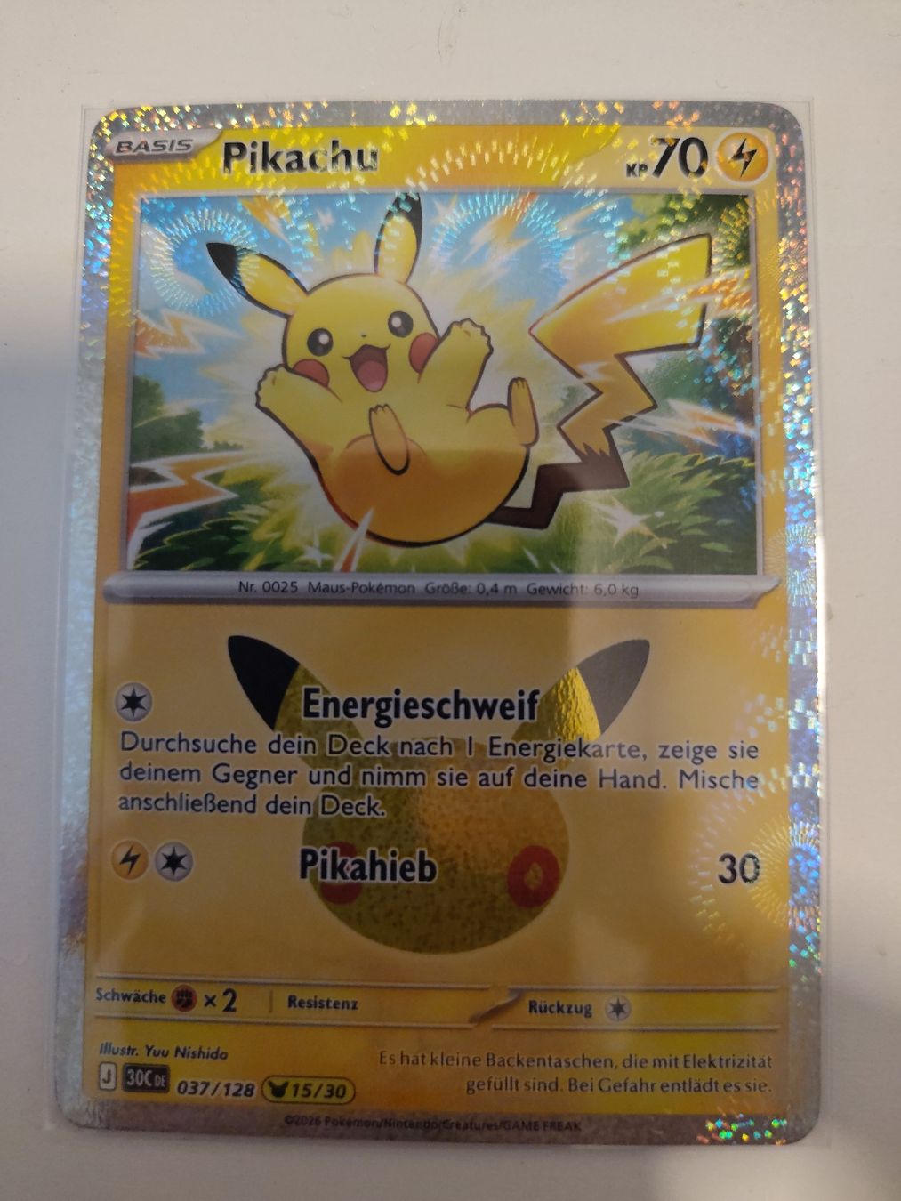Pokémon Sammelbilder & Trading cards: Pikachu 30C 037/128 – Neu (gemäss Beschreibung) aus Zollikofen von Orlando28