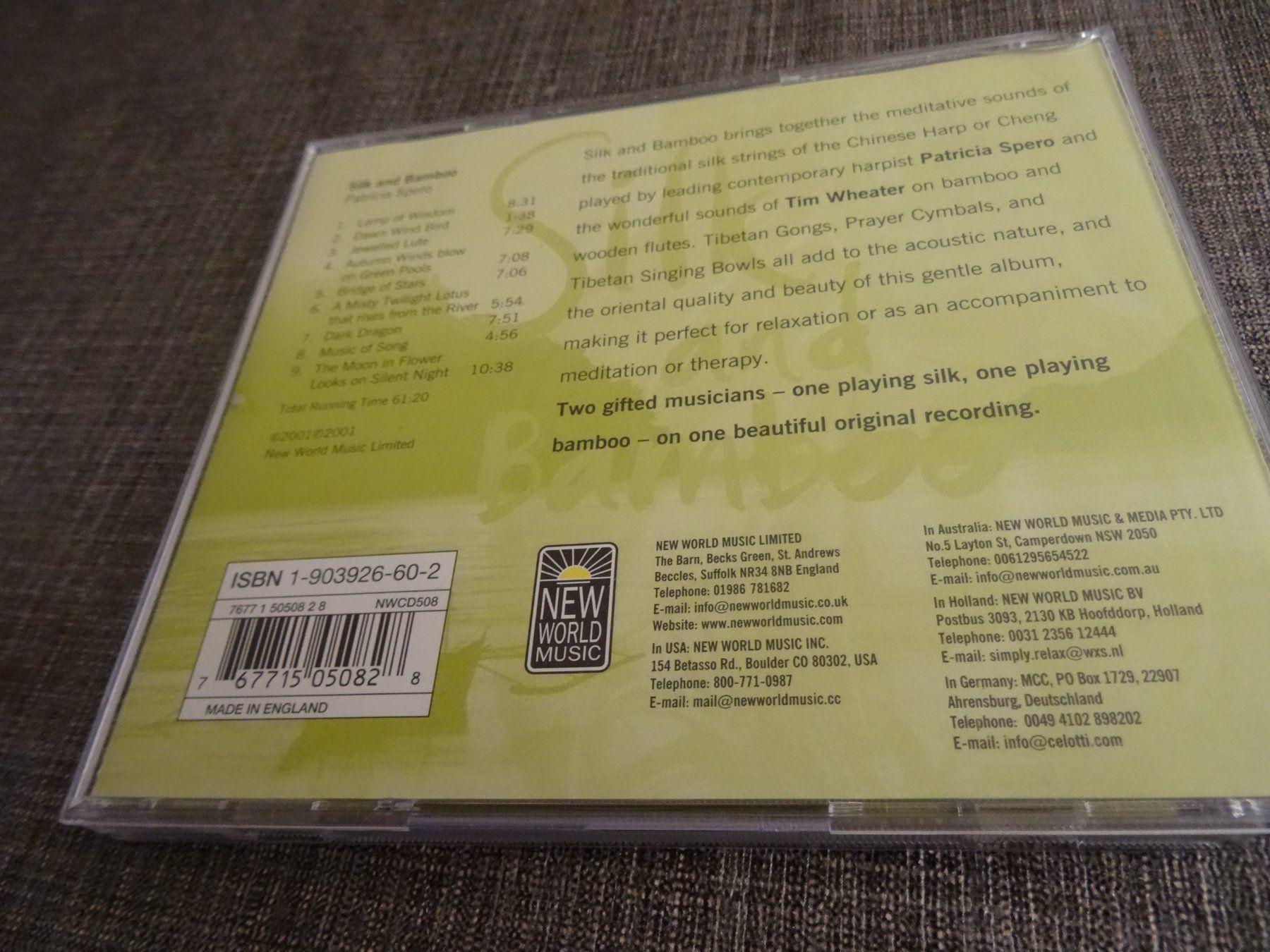 CD: Patricia Spero - Silk and Bamboo CD – Usato da Olten venduto da Disc-Ausverkauf 1