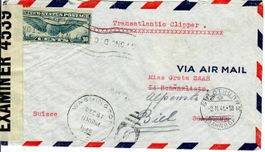 Brief, USA Zensur 1940