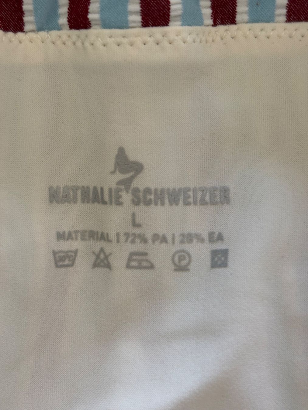 Costumi da bagno & Bikini: Badeanzug NATHALIE SCHWEIZER Grösse L gestreift – Nuovo e nell'imballaggio originale da Zürich venduto da himmelueberberlin 1