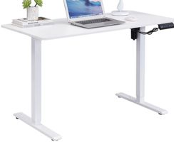 Schreibtisch höhenverstellbar weiss