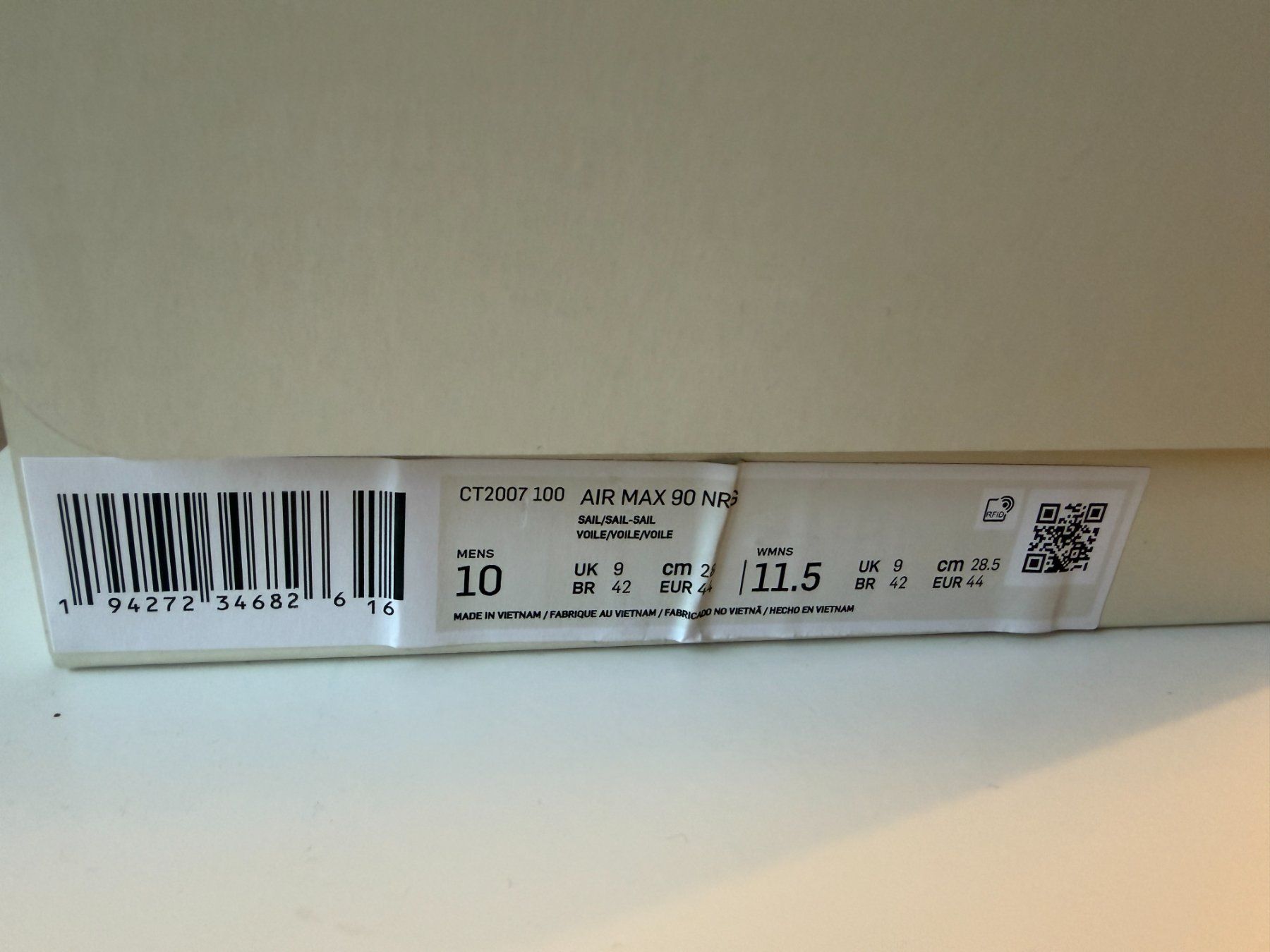 Nike Scarpe da uomo: Nike Air Max 90 Recraft Sail – Usato da Ennenda venduto da KUROI14 8