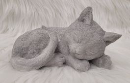 Beton "schlafende Katze" (handgemacht)
