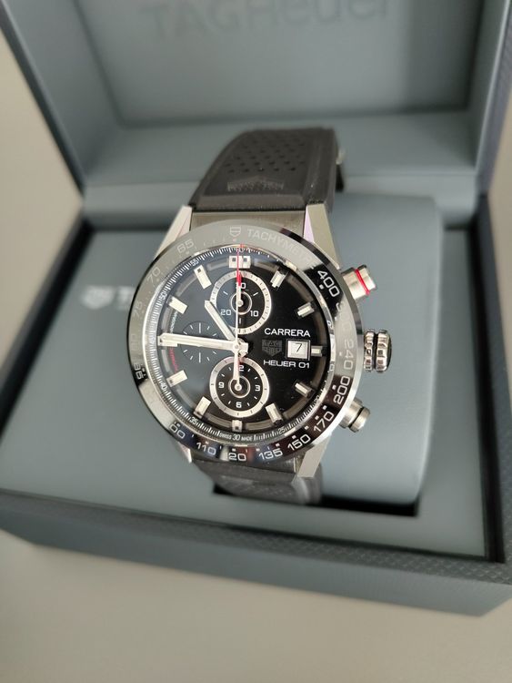 Tag Heuer Orologi: Tag Heuer Carrera 01 (Manuf. Werk) Full Set (TOP Zustand) – Usato da Ehrendingen venduto da Bravo70