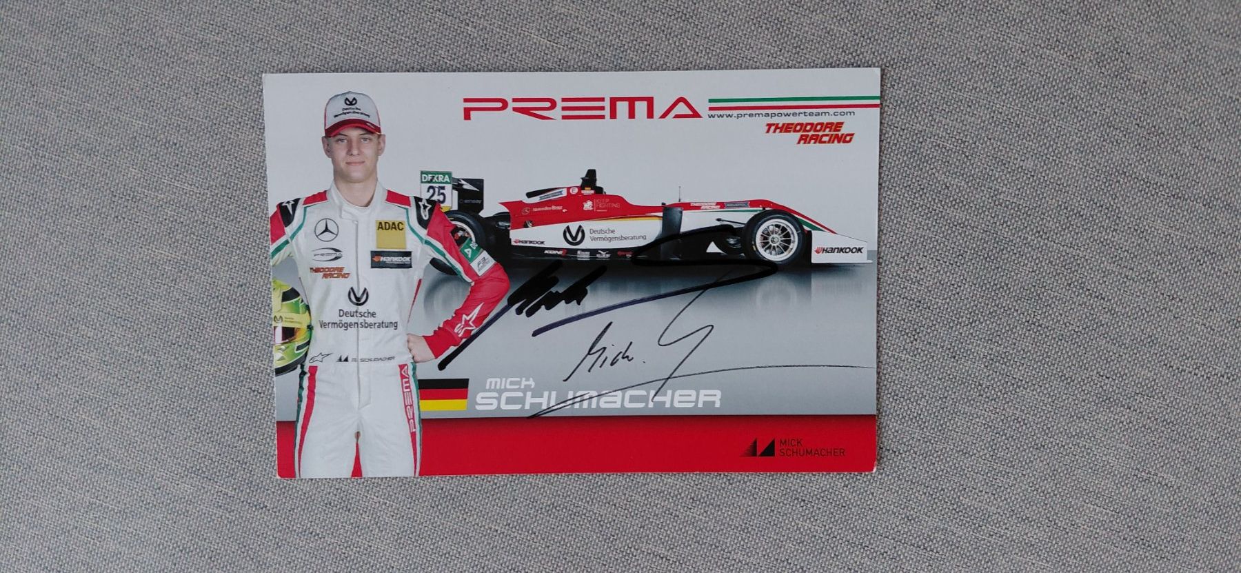 Autografi: Autogrammkarte Mick Schuhmacher – Usato da Schmerikon venduto da Olympia04