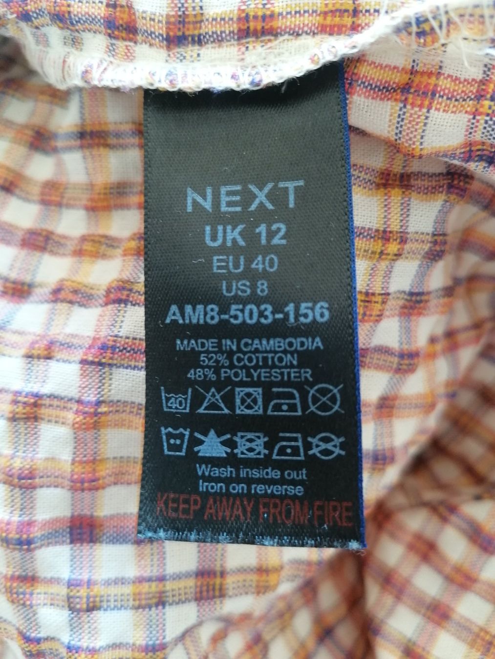 Next Kleider: Next Kleid weiss kariert 40 Baskentaille – Neu (gemäss Beschreibung) aus Liebefeld von Ochotona 4