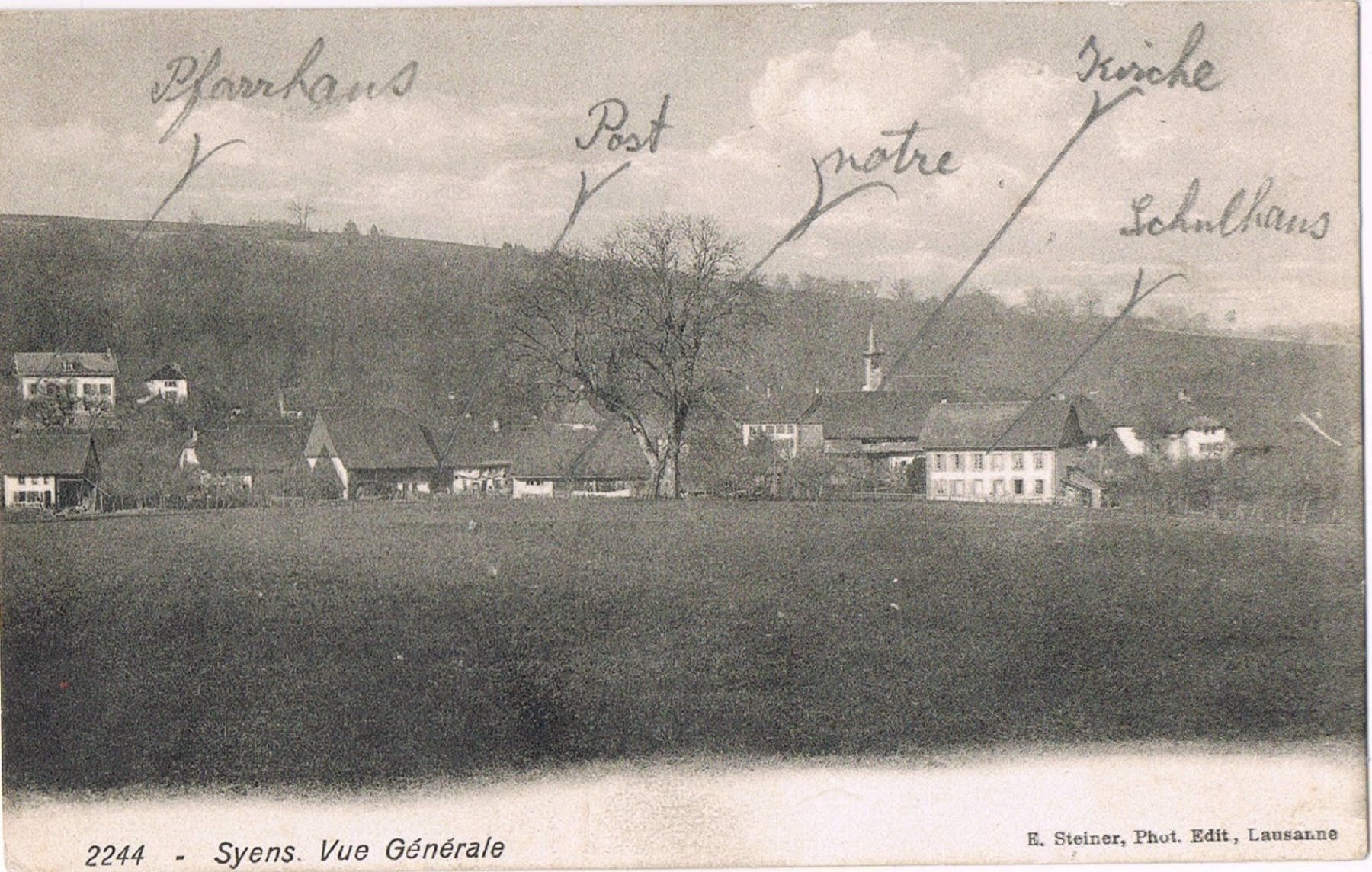 Cartoline postali: SYENS Vue Générale – Usato da Buchs AG venduto da Baerfisch