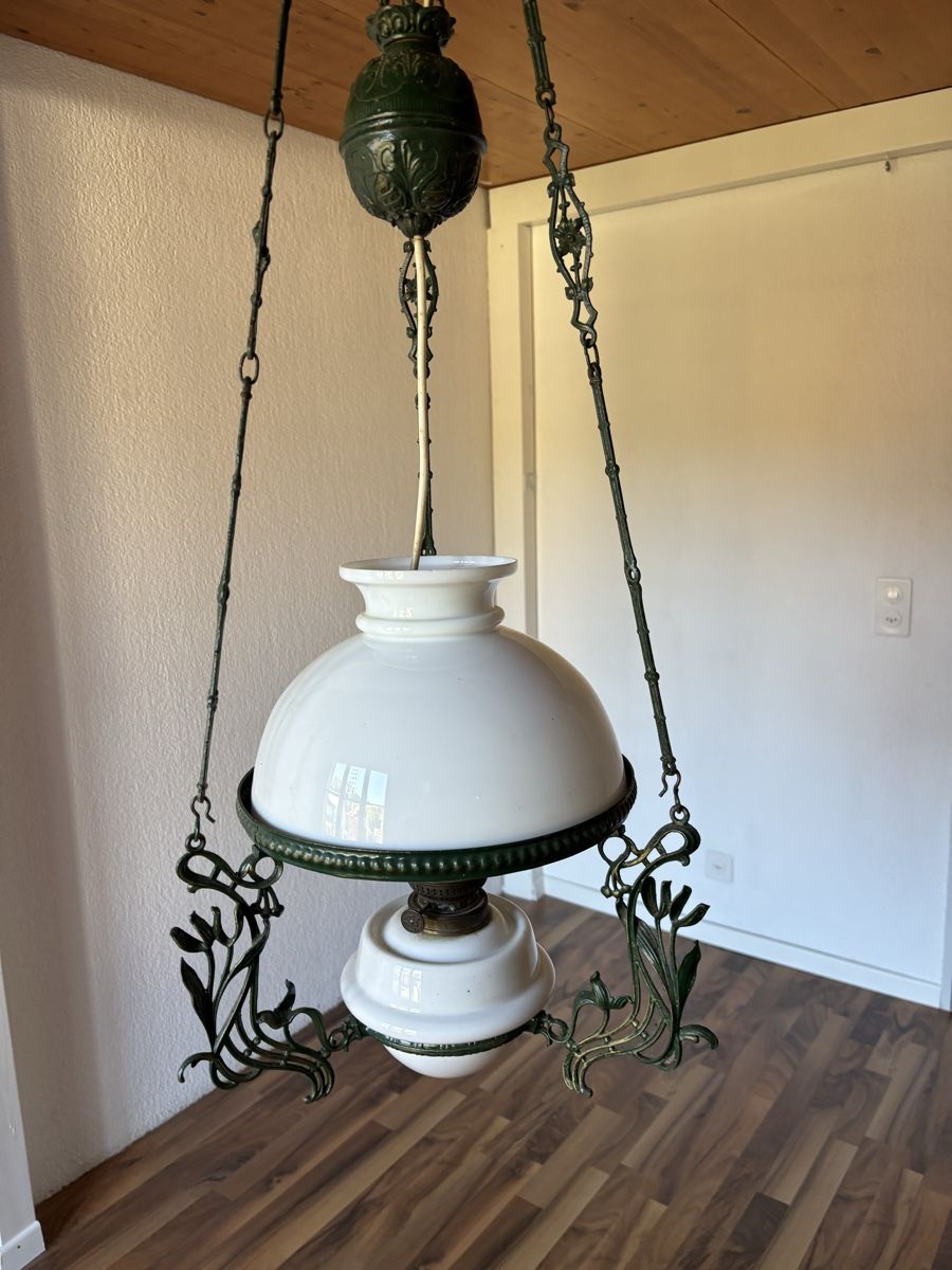 Kronleuchter & Deckenlampen: Antike Lampe – Gebraucht aus Kaltbach von Chrusi4 3