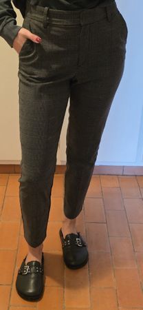 H&M Hosen, Gr. 38, Grau Kariert