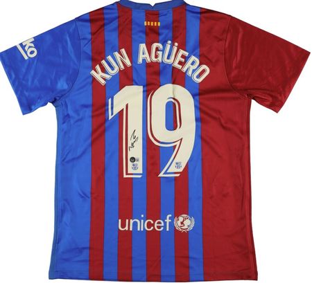 Sergio Kun Aguero Signed Jersey - Beckett