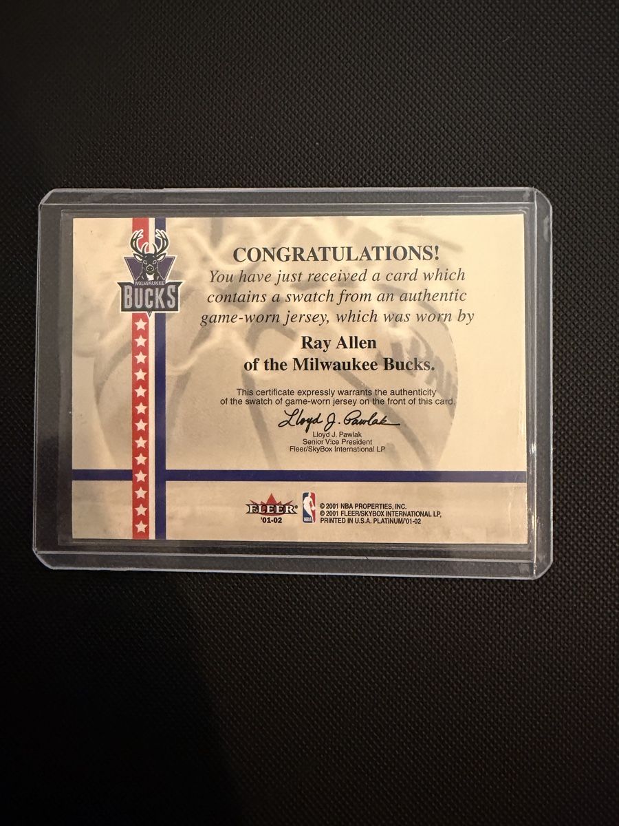 Nba Sammelbilder & Trading cards: Fleer National Patch Ray Allen – Neu (gemäss Beschreibung) aus Lenzburg von fastbreakcards 1