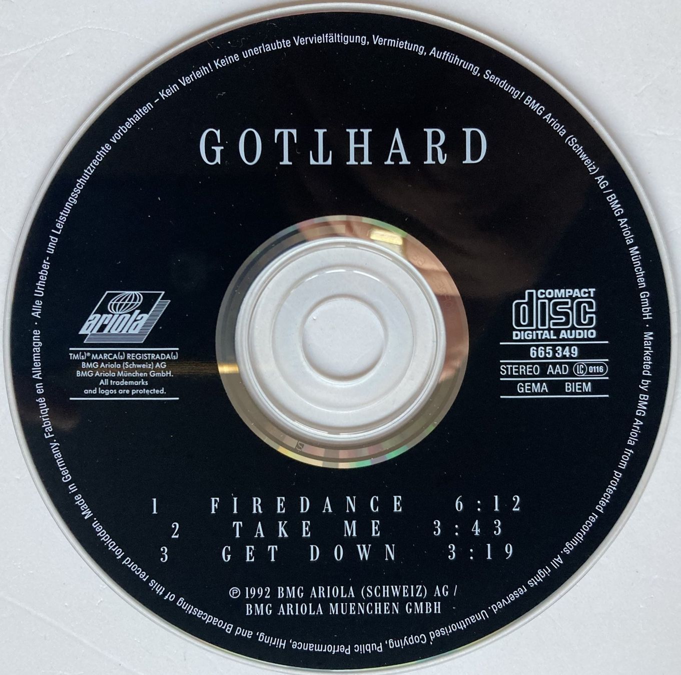 CD: GOTTHARD - FIREDANCE – Usato da Bottens venduto da hotter-than-hell 2