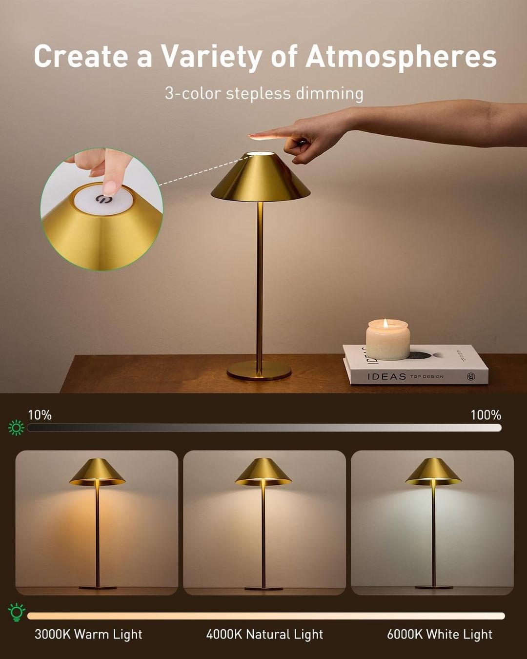Lampade: Tischlampe Kabellos – Nuovo e nell'imballaggio originale da Nuglar venduto da SaleRitter 2