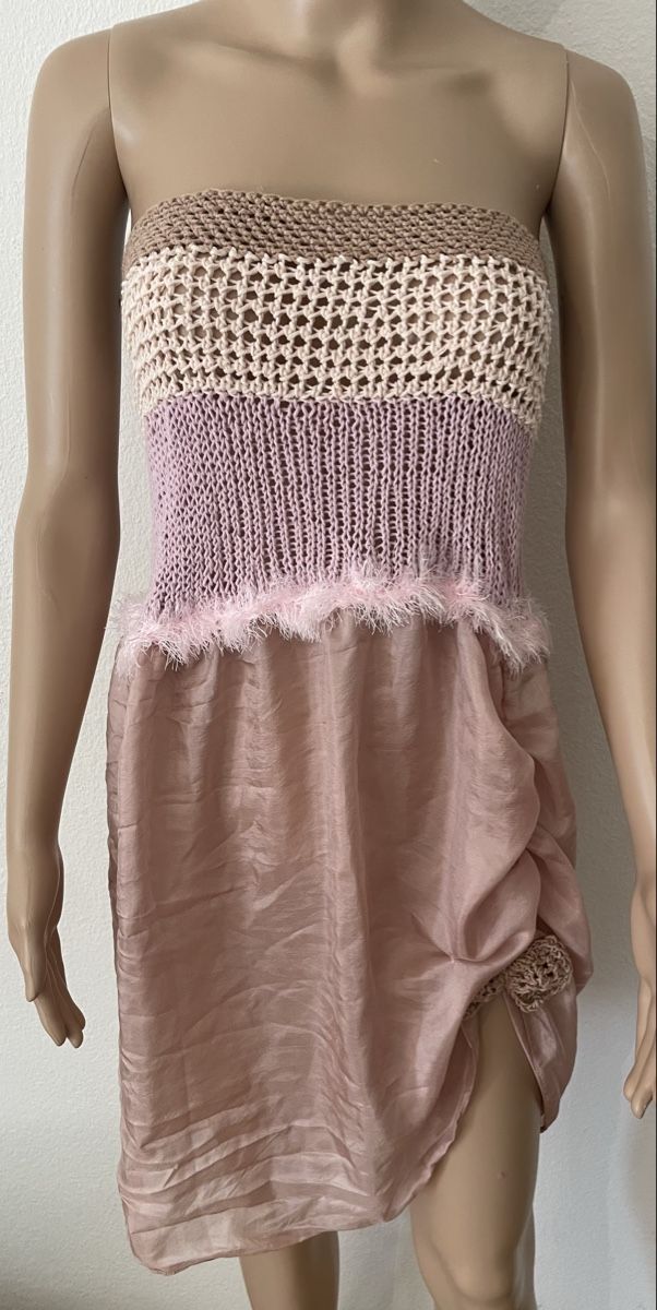 Vestiti: Kleid leicht,  Strick gerafft rosa Grösse  38 – Nuovo e nell'imballaggio originale da Au ZH venduto da Jaggy4 3