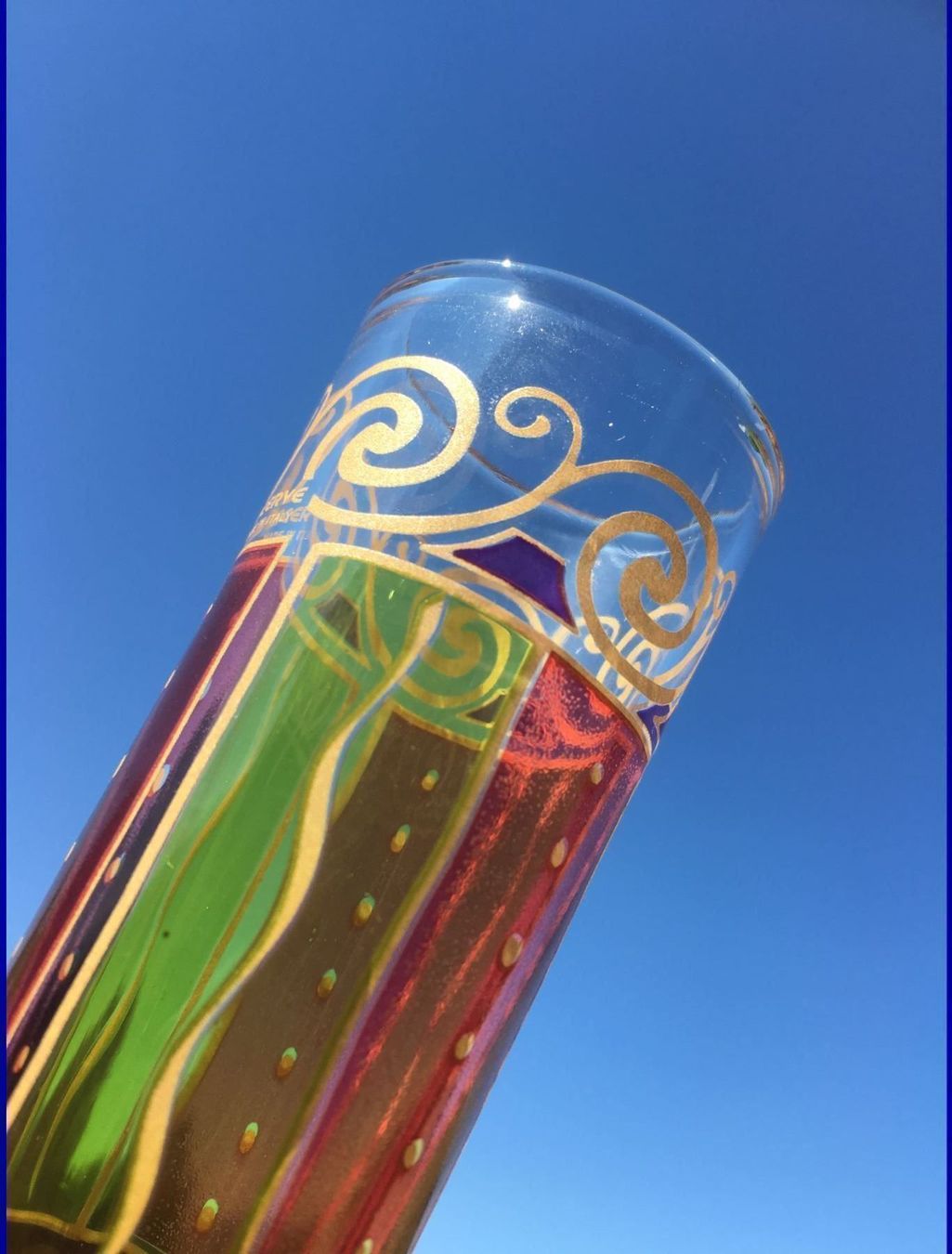 Bicchieri: 2 Cerve  Digestif-Glas   Schnapsglas  Blumenvase Handarbeit – Usato da Subingen venduto da ArtBead 3